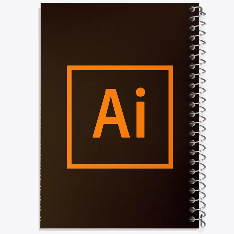 دفتر طراحی 50 برگ خندالو طرح ایلوستریتور Illustrator  کد 6202