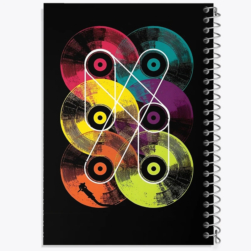 دفتر لیست خرید 50 برگ خندالو طرح موسیقی کد F9673