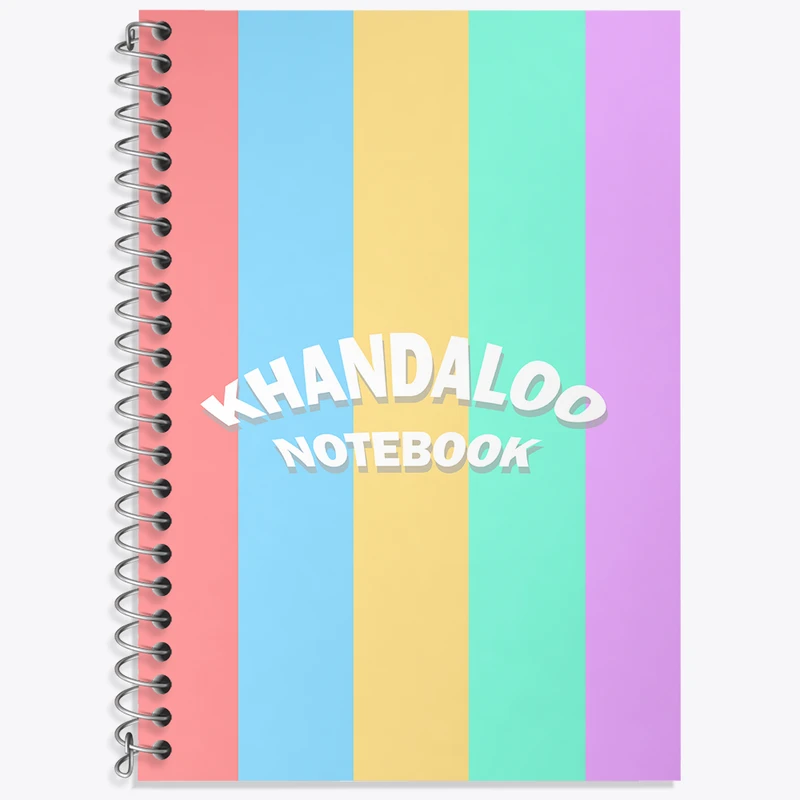 دفتر نت موسیقی 50 برگ خندالو طرح رنگی رنگی کد N8036