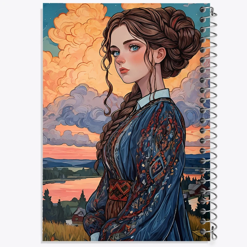 دفتر نقاشی 50 برگ خندالو طرح دخترانه کد F4991