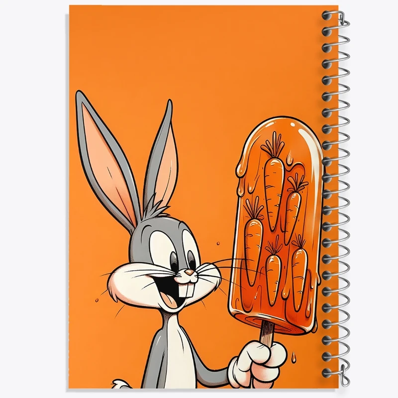 دفتر لیست خرید 50 برگ خندالو طرح باگز بانی کد F10323