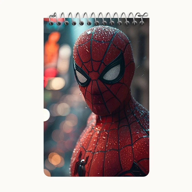 دفتر یادداشت 50 برگ خندالو طرح مرد عنکبوتی (Spider Man) کد F3953