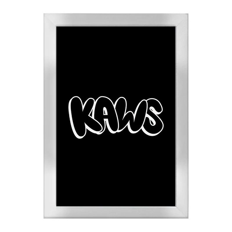 تابلو خندالو طرح عروسک کاز (kaws) کد F4002