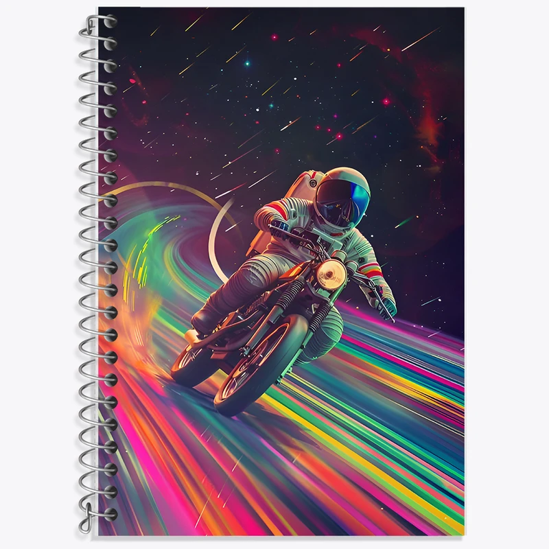 دفتر نت موسیقی 50 برگ خندالو طرح فضانورد موتورسوار کد F12888