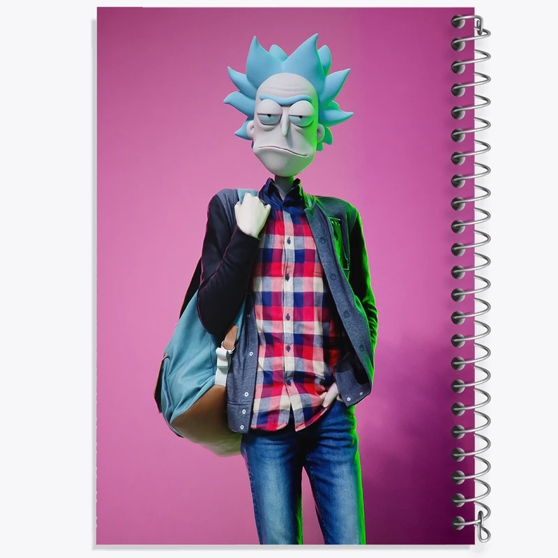 دفتر طراحی 50 برگ خندالو طرح ریک و مورتی (Rick and Morty) کد F182