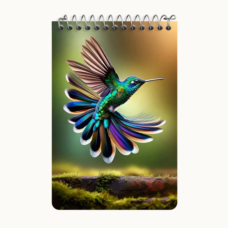 دفتر یادداشت 50 برگ خندالو طرح پرنده کد F7882