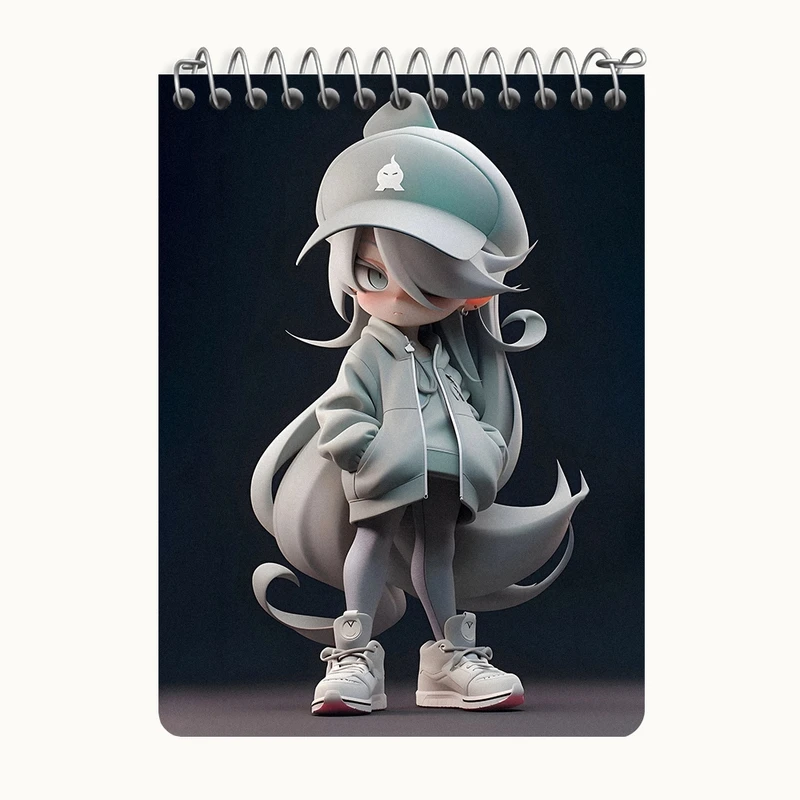 دفتر یادداشت 50 برگ خندالو طرح دخترانه کد N4413