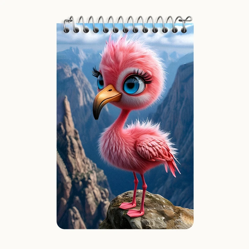 دفتر یادداشت 50 برگ خندالو طرح فلامینگو کد F12784