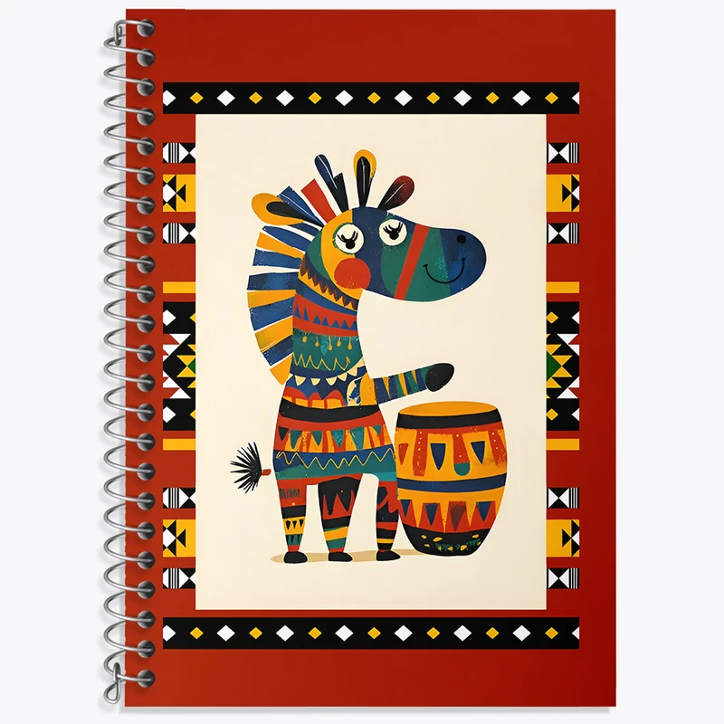 دفتر نت موسیقی 50 برگ خندالو طرح اسب آفریقایی کد N7185