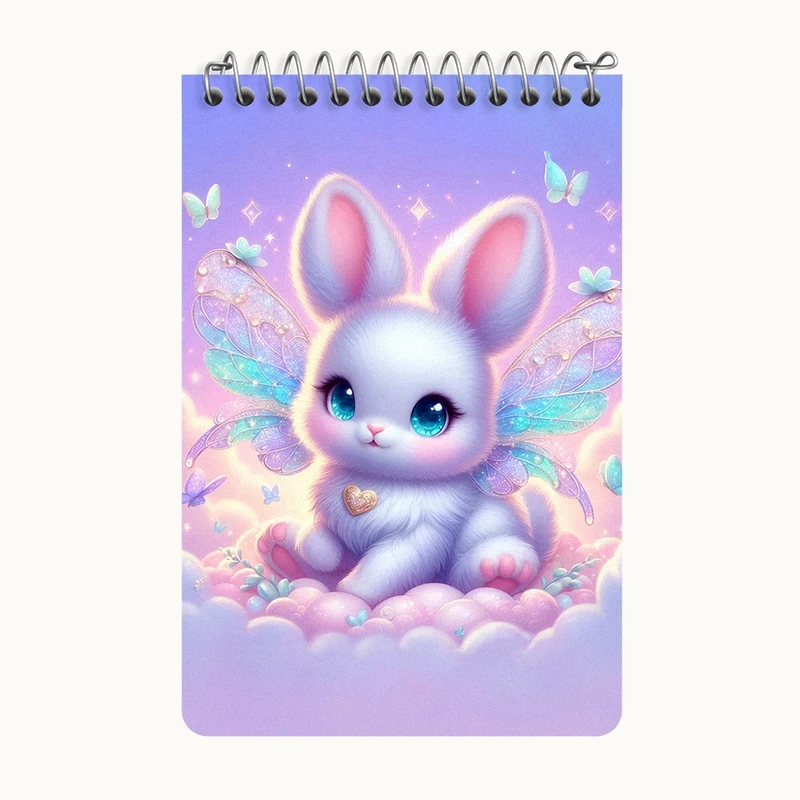 دفتر یادداشت 50 برگ خندالو طرح خرگوش بامزه کد F5379