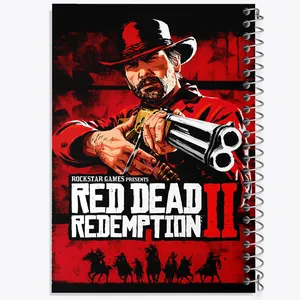 دفتر مشق 50 برگ خندالو طرح رد دد (Red Dead) کد N9357
