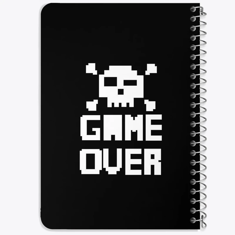 دفتر یادداشت 50 برگ خندالو طرح Game over کد N7890