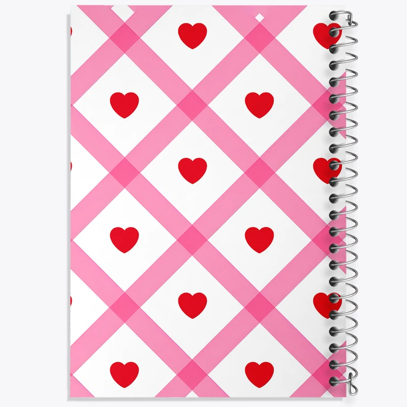 دفتر نقاشی 50 برگ خندالو طرح پترن قلبی کد N6655