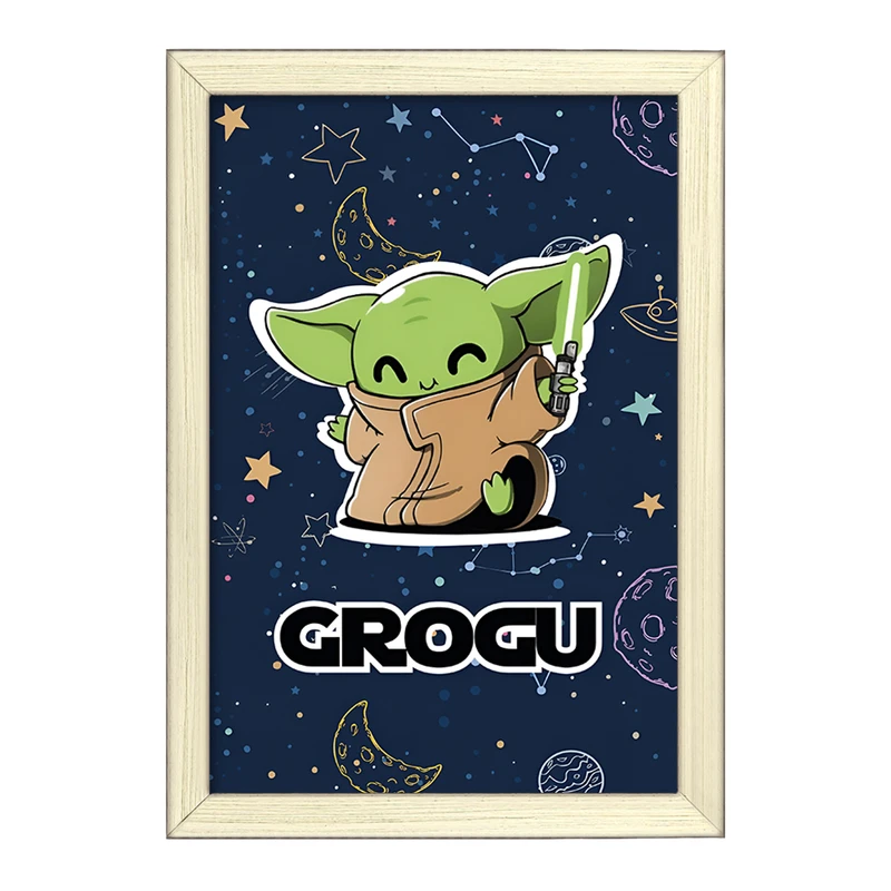 تابلو خندالو طرح بیبی یودا کد F11023