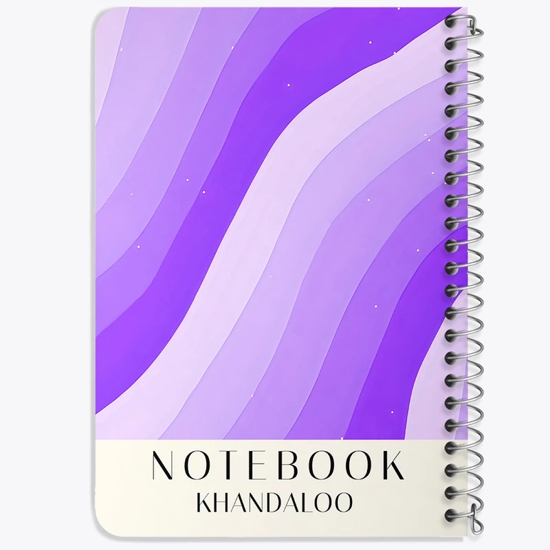 دفتر یادداشت 50 برگ خندالو طرح مینیمال پترن کد N9840