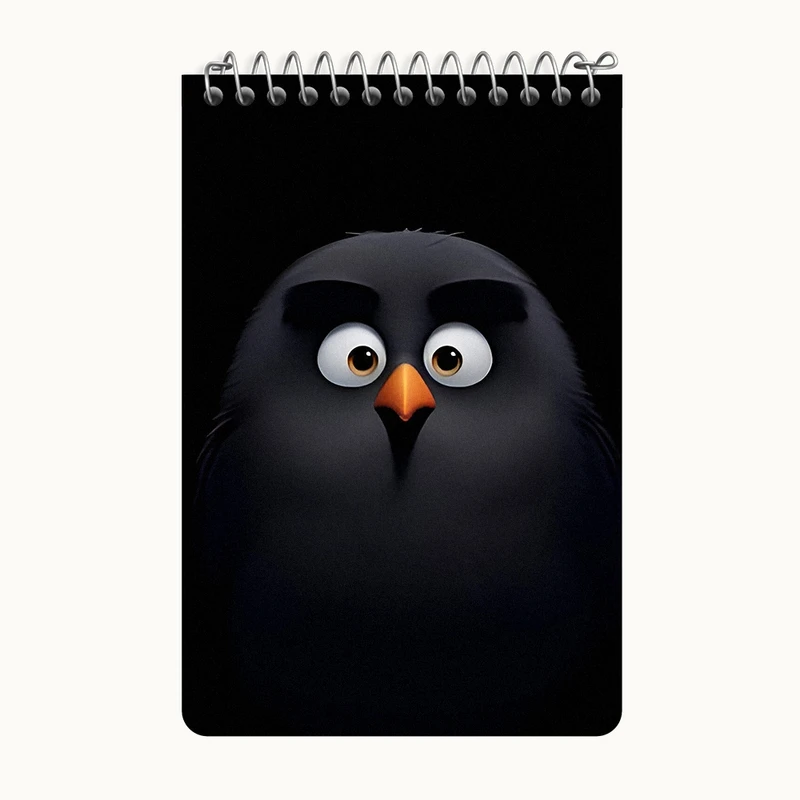 دفتر یادداشت 50 برگ خندالو طرح پرندگان خشمگین کد F8477