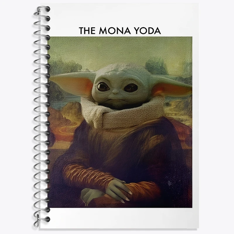 دفتر لغت 50 برگ خندالو طرح بیبی یودا کد F4091