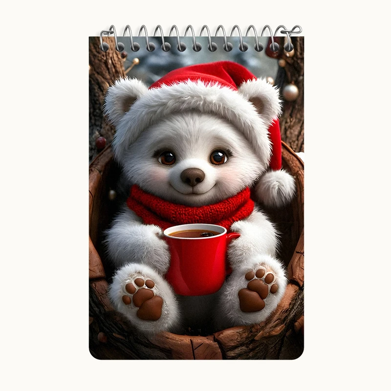 دفتر یادداشت 50 برگ خندالو طرح خرس بامزه کد F7238