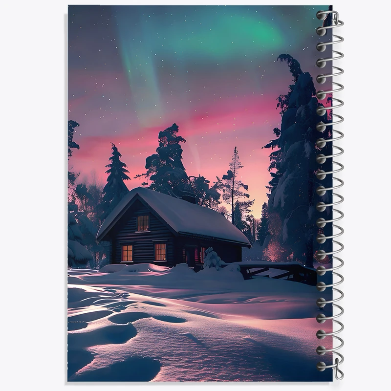 دفتر نقاشی 50 برگ خندالو طرح کلبه برفی کد F9943