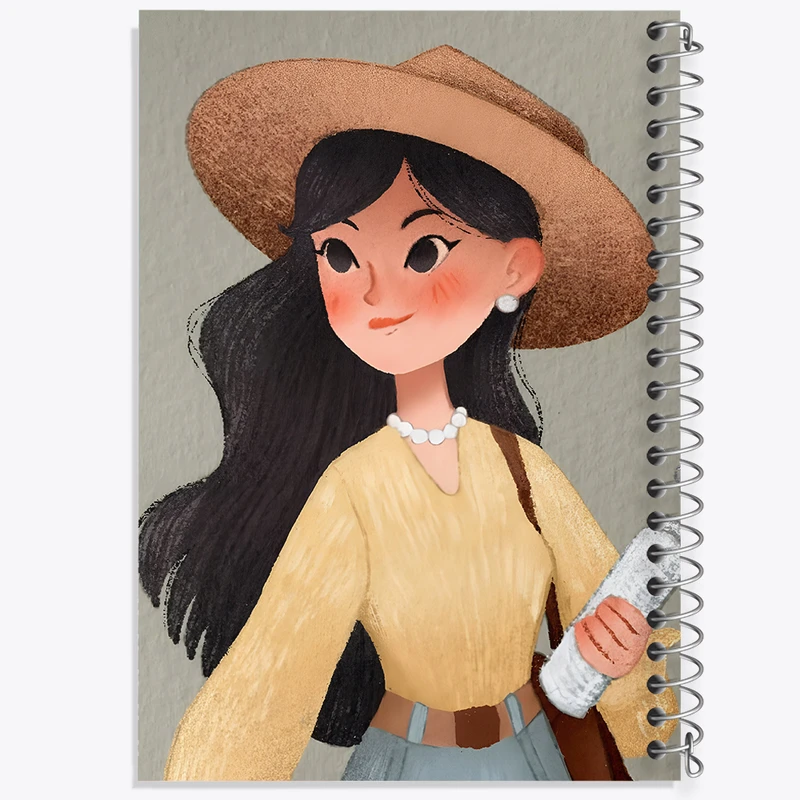 دفتر مشق 100 برگ خندالو طرح دخترانه کد N6310