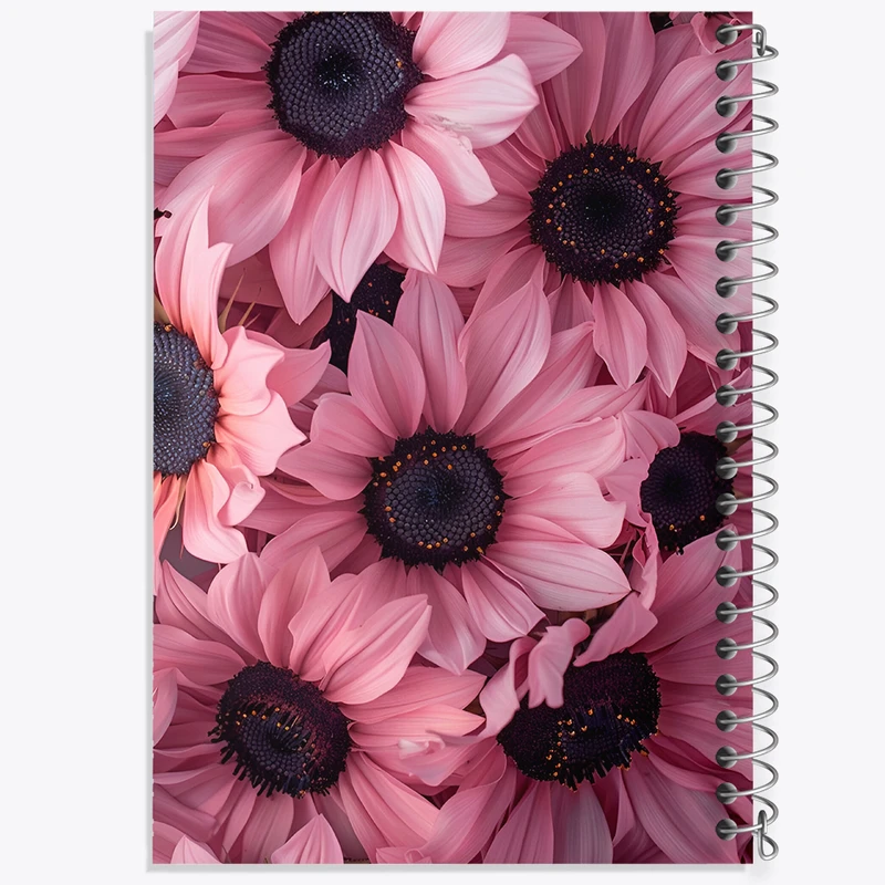 دفتر نقاشی 50 برگ خندالو طرح گل صورتی کد F4243