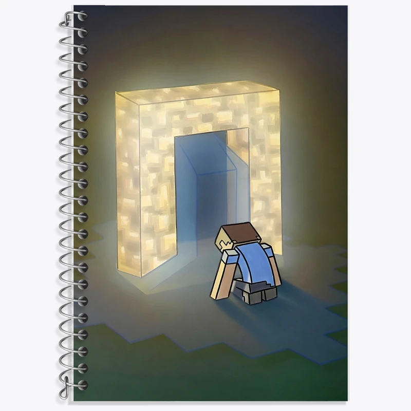 دفتر لغت 50 برگ خندالو طرح ماینکرافت (Minecraft) کد F13624