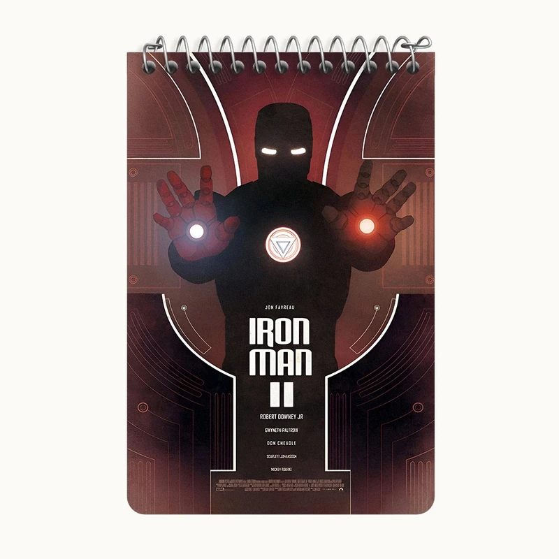 دفتر یادداشت 50 برگ خندالو طرح مرد آهنی مارول (Marvel) کد F10507