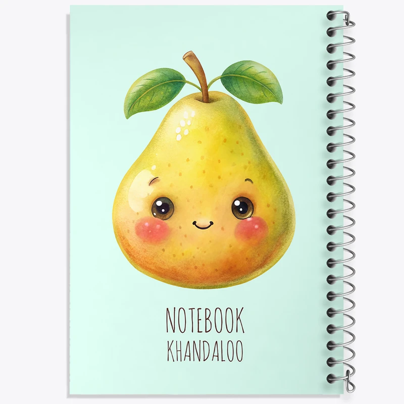 دفتر مشق 100 برگ خندالو طرح گلابی بامزه کد N7784