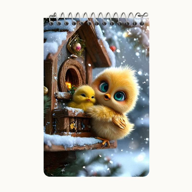 دفتر یادداشت 50 برگ خندالو طرح جوجه کیوت کد F8526