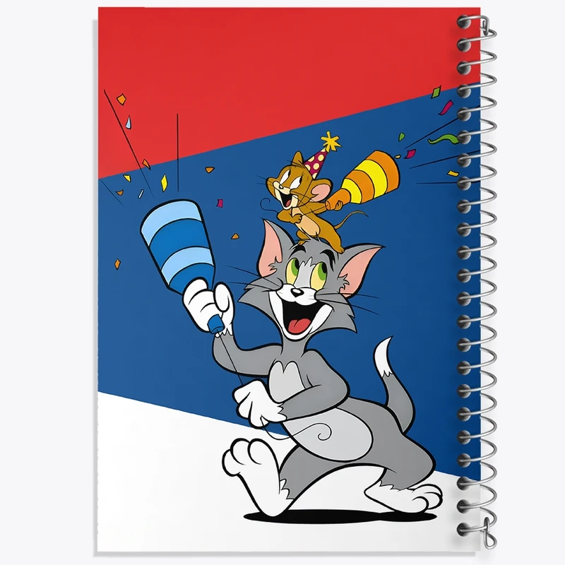 دفتر شطرنجی 50 برگ خندالو طرح تام و جری (Tom and Jerry) کد F12733