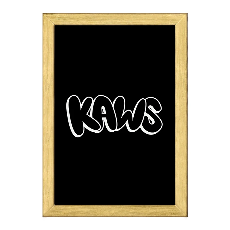 تابلو خندالو طرح عروسک کاز (kaws) کد F4002