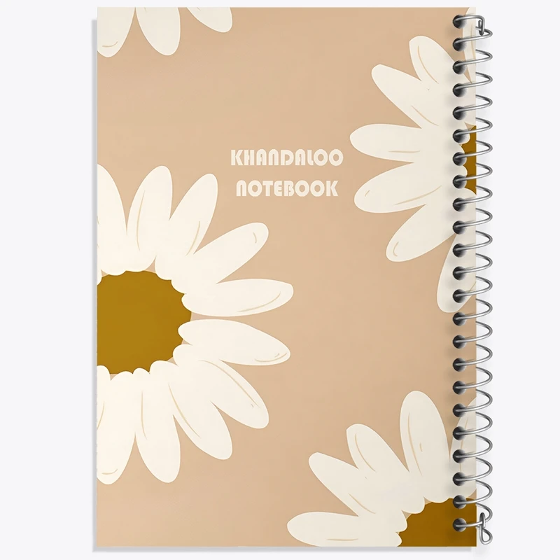 دفتر لیست خرید 50 برگ خندالو طرح پترن گل بابونه کد N8640