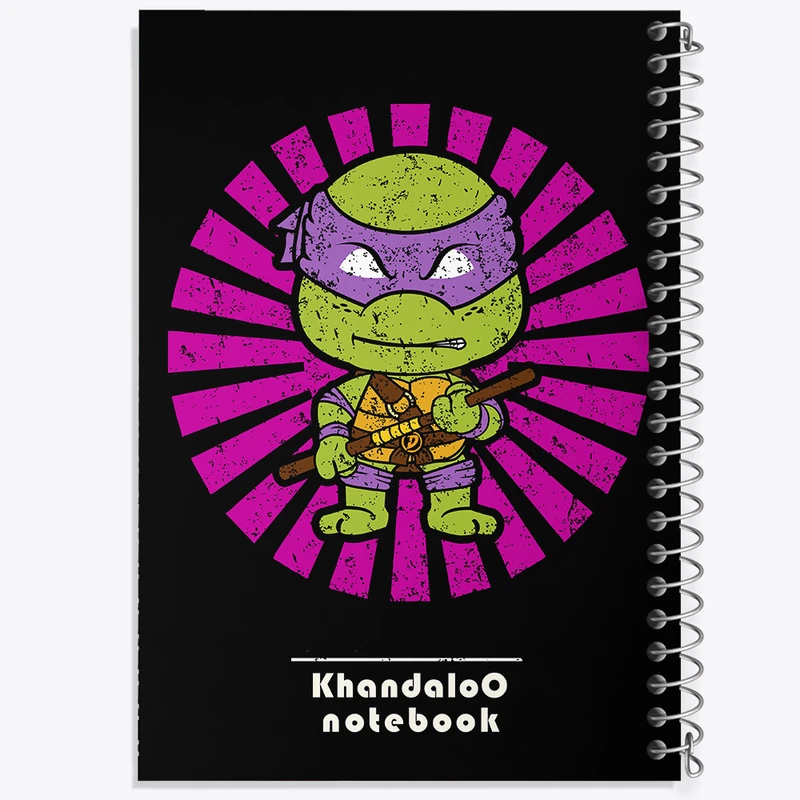 دفتر مشق 50 برگ خندالو طرح لاکپشت های نینجا کد N9456