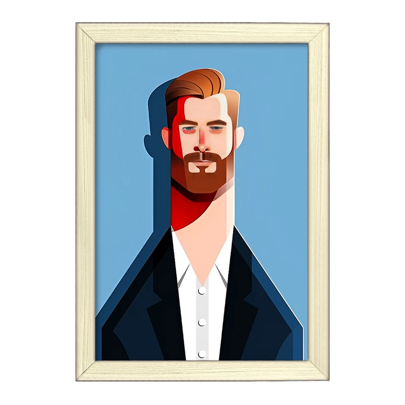 تابلو خندالو طرح کریس همسورث (Christopher Hemsworth) کد F14369