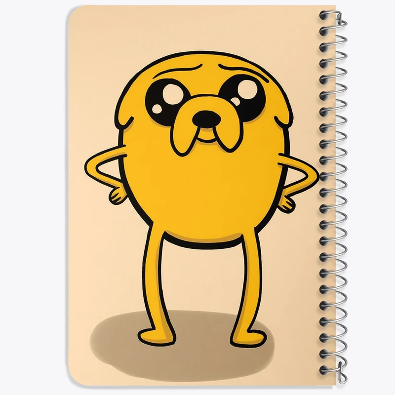 دفتر یادداشت 50 برگ خندالو طرح جیک وقت ماجراجویی Adventure Time  کد 20809