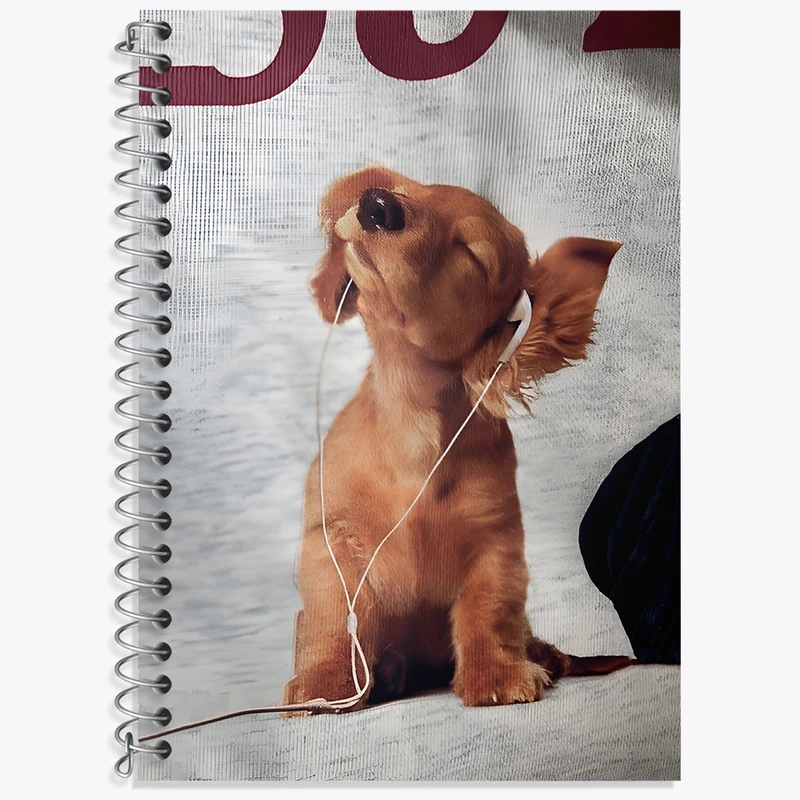 دفتر نت موسیقی 50 برگ خندالو طرح سگ بامزه کد N7348