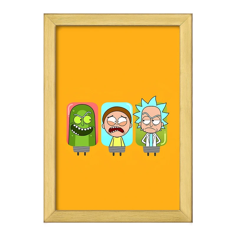 تابلو خندالو طرح ریک و مورتی (Rick and Morty) کد F4012