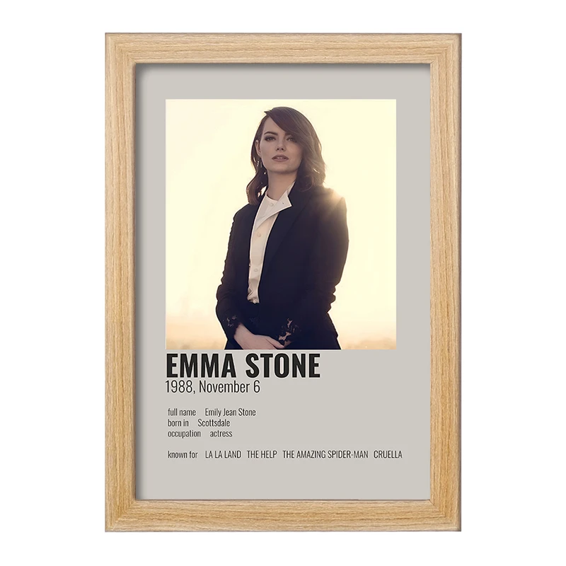 تابلو خندالو طرح اما استون (Emma Stone) کد F13143