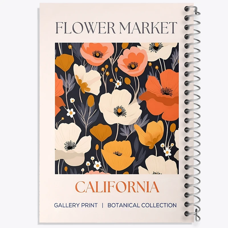 دفتر طراحی 50 برگ خندالو طرح گل گلی کد N5335