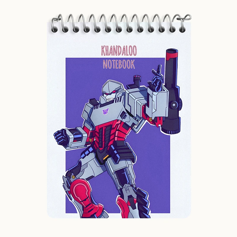 دفتر یادداشت 50 برگ خندالو طرح فیلم ترنسفورمرز (Megatron) کد N8933