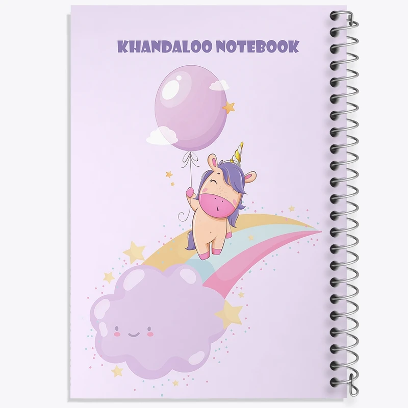 دفتر لیست خرید 50 برگ خندالو طرح اسب تک شاخ (Unicorn) کد N7315