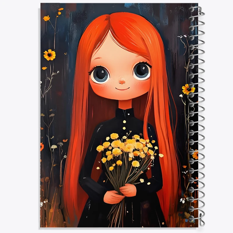 دفتر شطرنجی 50 برگ خندالو طرح دخترانه کد F12068