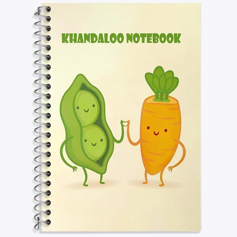 دفتر لغت 50 برگ خندالو طرح سبزیجات بامزه کد N7378