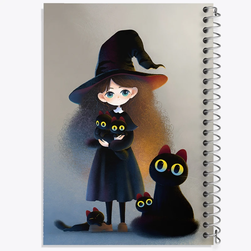 دفتر لیست خرید 50 برگ خندالو طرح گربه و دختر کد N6592