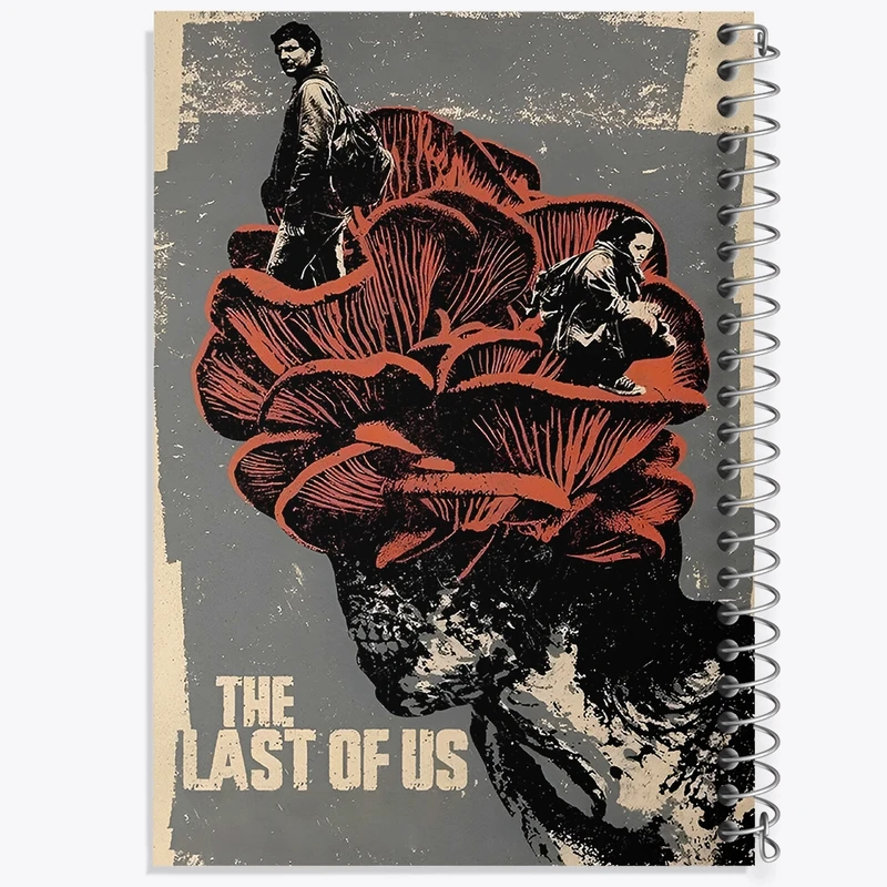 دفتر ژورنال نویسی 50 برگ خندالو مدل نقطه ای طرح لست آف آس (The Last Of Us) کد F14198