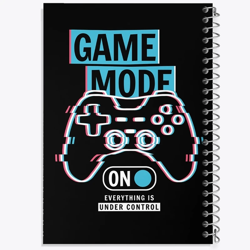 دفتر طراحی 50 برگ خندالو طرح Game کد F2545