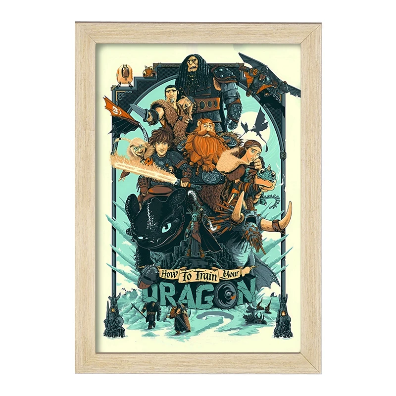 تابلو خندالو طرح چگونه اژدهای خود را تربیت کنیم کد F13572