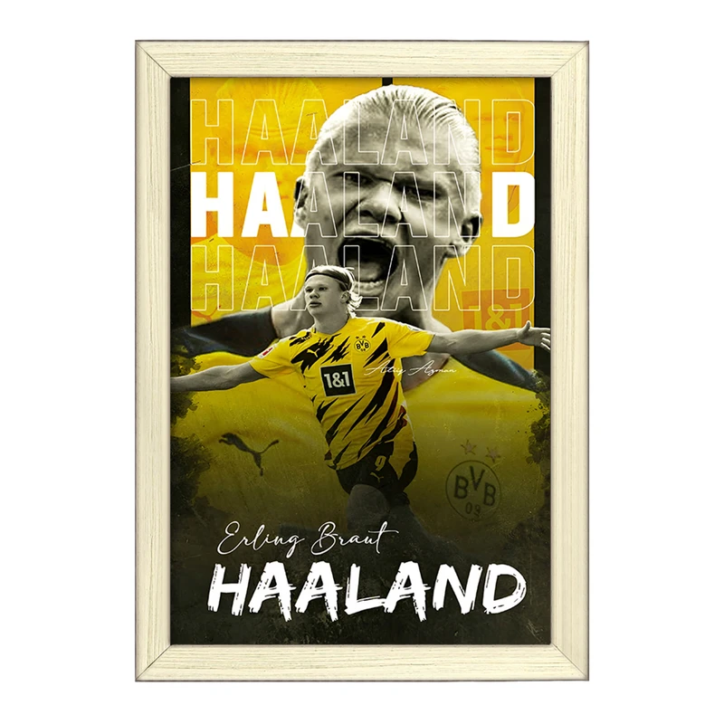 تابلو خندالو طرح ارلینگ هالند (Erling Haaland) کد F13511