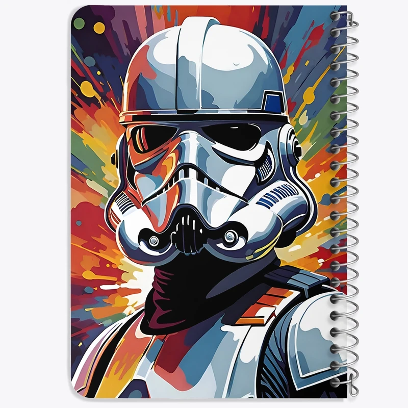 دفتر یادداشت 50 برگ خندالو طرح جنگ ستارگان (Star Wars) کد F7033