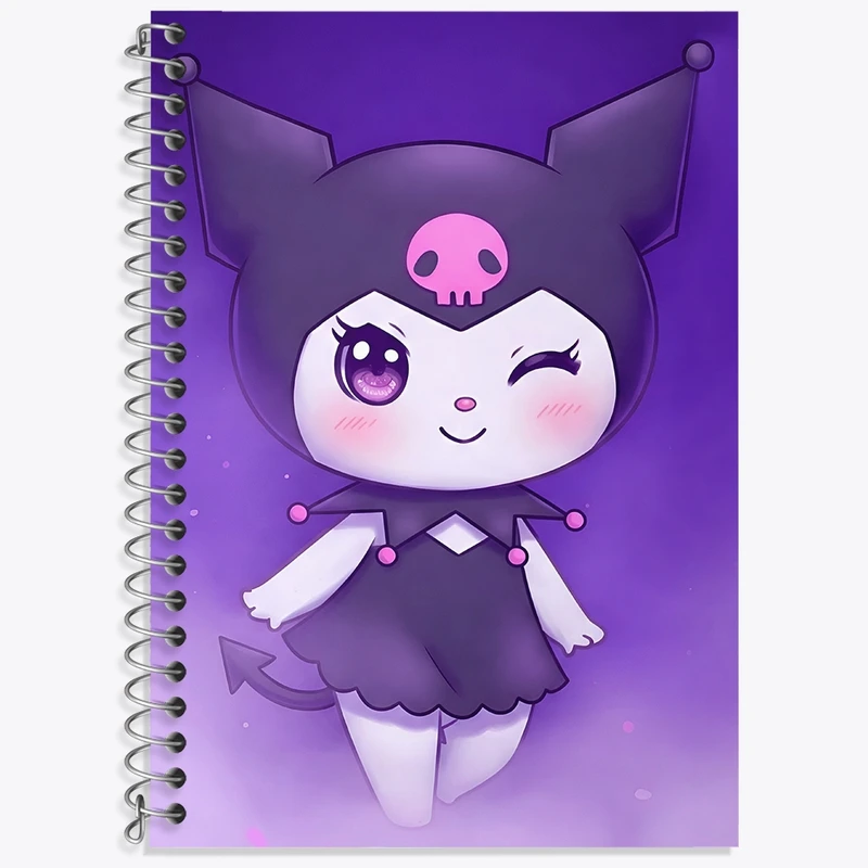 دفتر لغت 50 برگ خندالو طرح کرومی (Kuromi) کد N8966